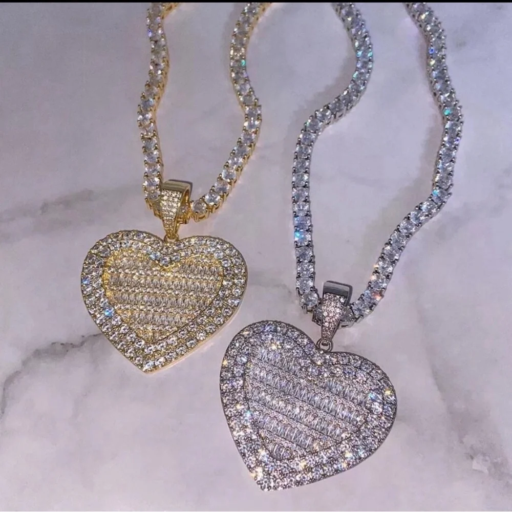 Silver Heart 18 Inch necklace